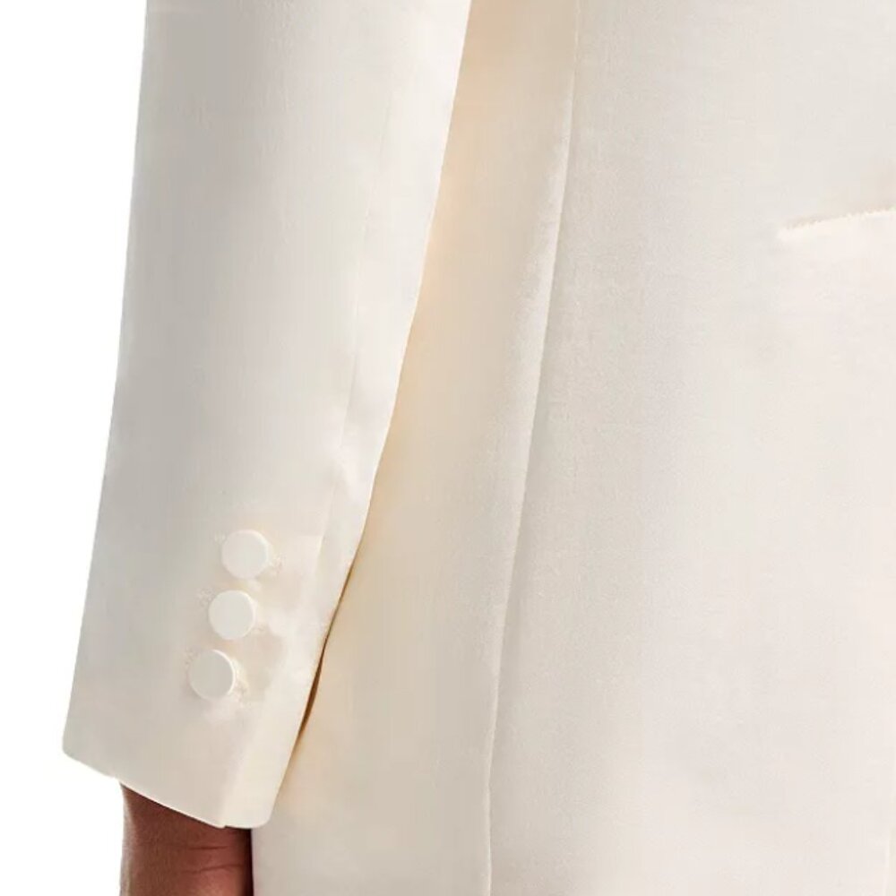 NWT Aqua (Bloomingdales Exclusive) Satin Blazer, Size L - Picture 5 of 10